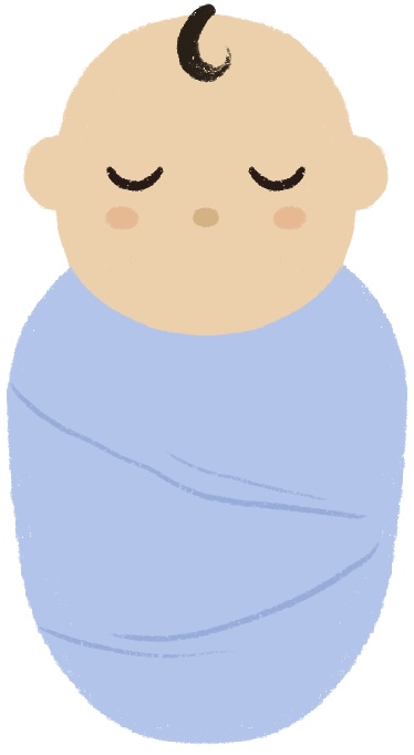 baby wrapped in a blanket