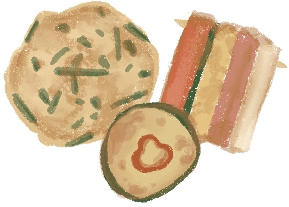 assorted Korean pancakes