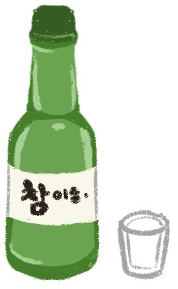 bottle of soju
