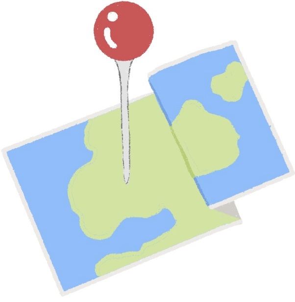 map with pinpoint