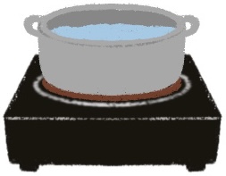 water on stove