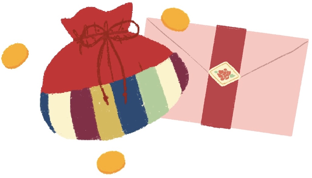 money pouch and envelope