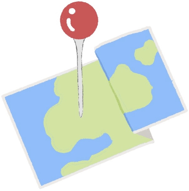 map with pinpoint