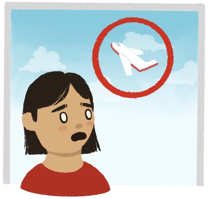 girl who missed her plane