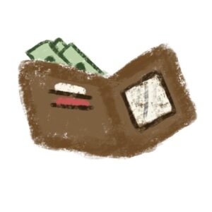 opened wallet