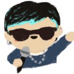 boy wearing sunglasses singing with a mic