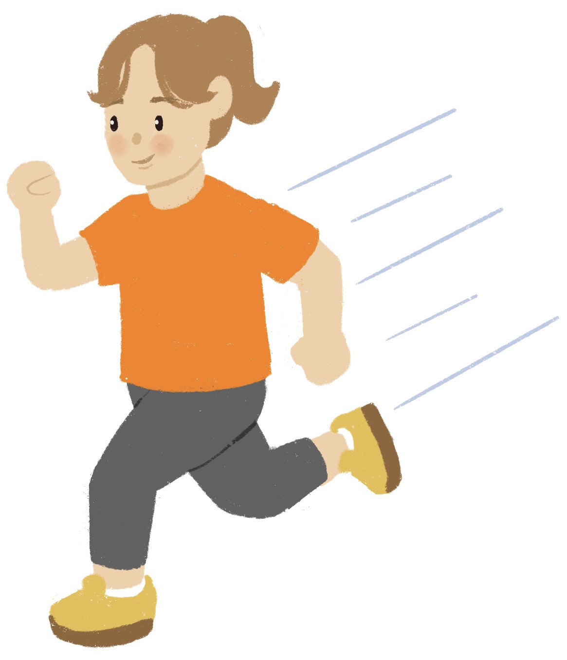 girl running