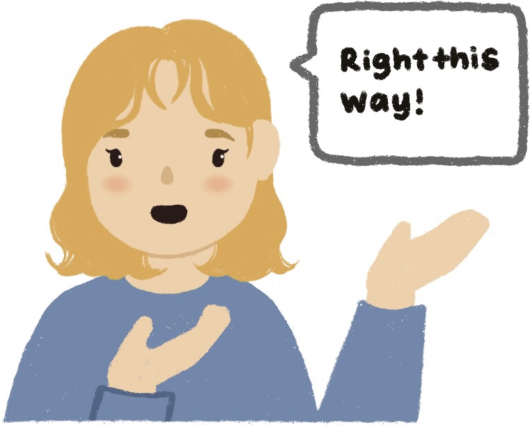 girl giving guidance in directions